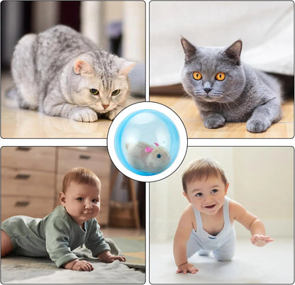Smart Cat Toy: USB Rechargeable Auto-Rolling Ball with Hands-Free Play for Indoor Cats